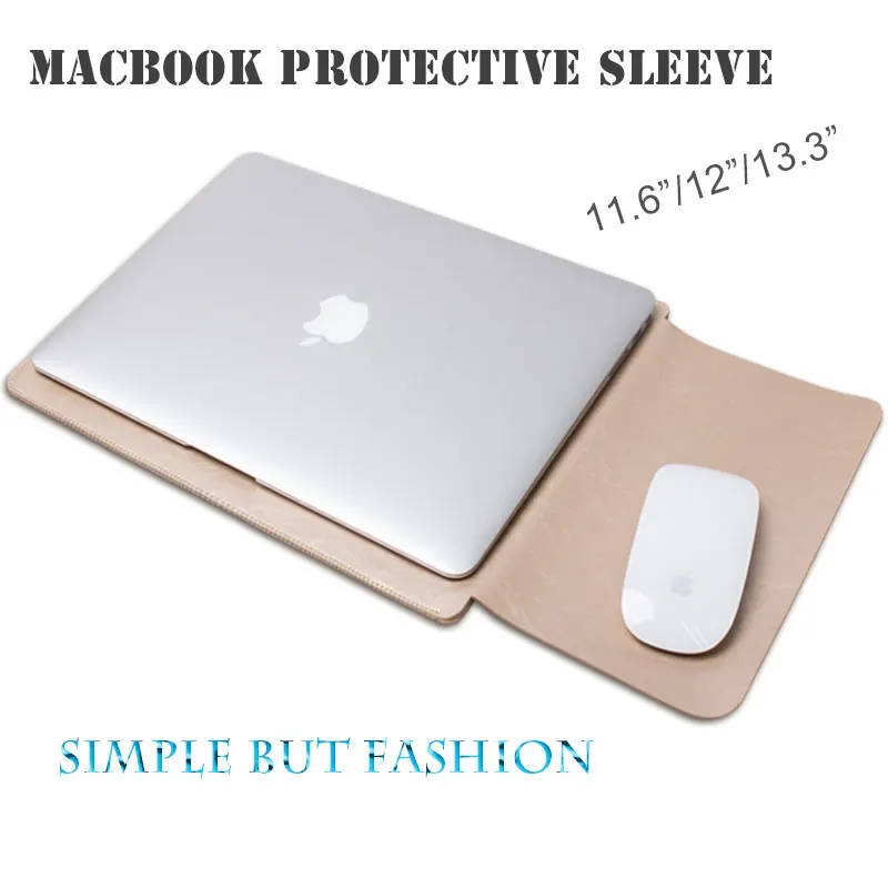 Кожаный чехол WALNEW для Apple Macbook Air 13 Pro 15 Retina 11 6 дюйма ноутбука сумка | Компьютеры и