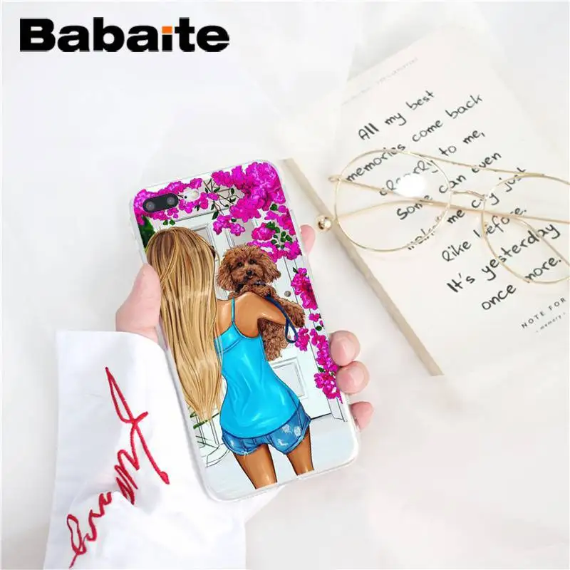 Babaite Модный мягкий чехол для телефона для девочек, для отдыха, шоппинга, для iPhone X, XS, MAX, 6, 6 S, 7, 7 plus, 8, 8 Plus, 5, 5S, XR, 10, 11, 11pro, 11promax
