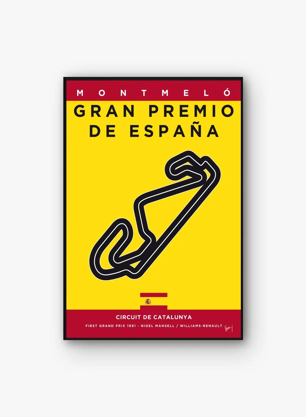 Первый GRAND PRIX мой F1 беговую дорожку картины печати плакат картина настенный светильник современный минималистский Спальня Гостиная украшения - Цвет: 18