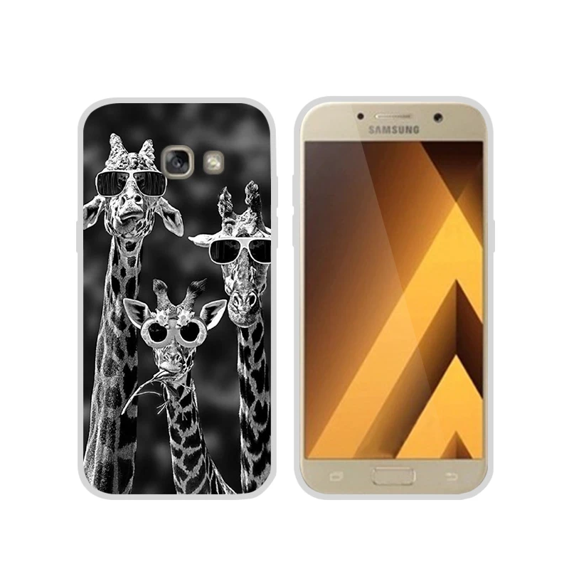 Soft Silicone Case For Samsung Galaxy A7 2017 5.7 Inch Capas Fundas Printing Drawing Phone A720 A720F |