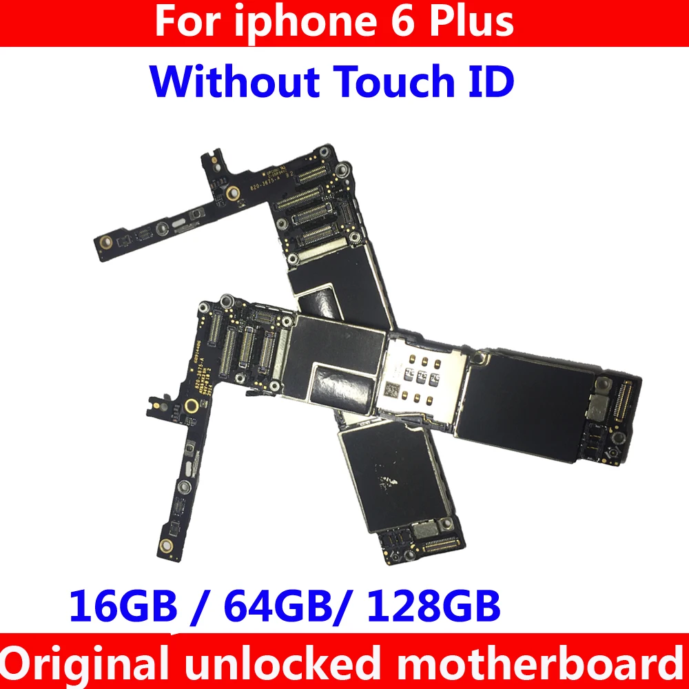 Оригинальная материнская плата для iphone 6 Plus P 16 ГБ 64 128 без touch ID разблокированная
