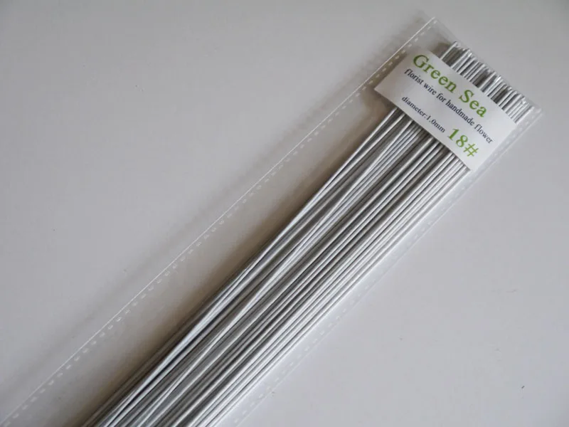 

free shipping18gauge florist white wire 50pcs/bag cake accessory wire