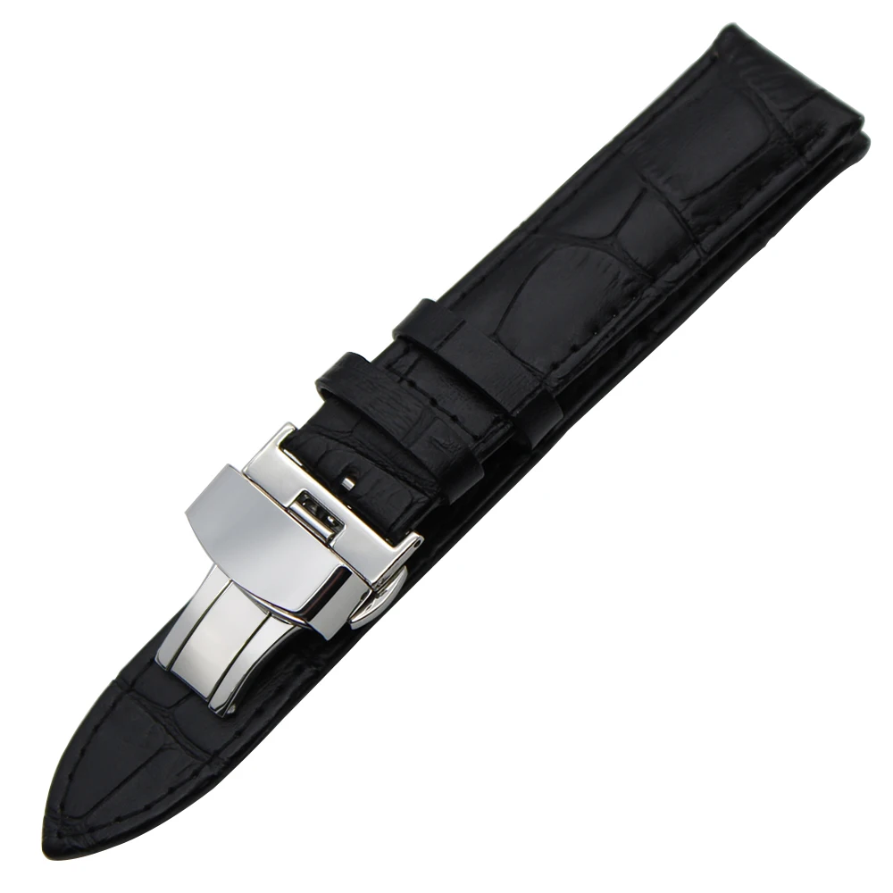 Ремешок из натуральной кожи для часов DW CK Timex Armani Certina браслет со стальной