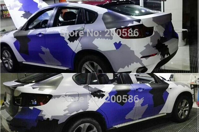 Автомобильная наклейка снежный камуфляж Размер 1 52*30 м/рулон | Автомобили и