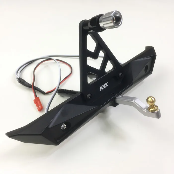KYX задний бампер из сплава CNC с опорой запасной шины для радиоуправляемого