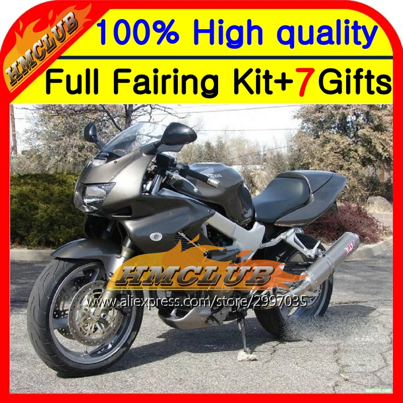 Корпус для HONDA 97 05 плоский черный VTR1000F SuperHawk 44HM70 VTR 1000F матовый 1000 F 98 99 00 01 02 03 04