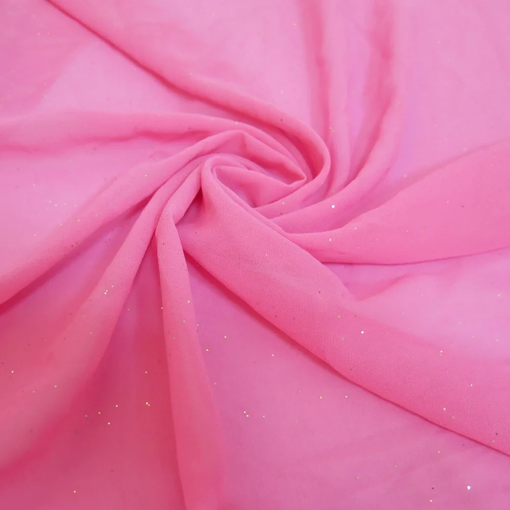 Золотой блестящий Блестящий пузырьковый шифоновый мусульманский хиджаб шарф