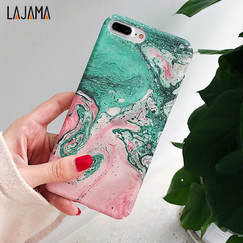 For iPhone 6s Case Oil Paint Hard PC Phone Cases Candy Colors Colorful Print Cover 6 7 8 Plus iphone X | Мобильные телефоны и