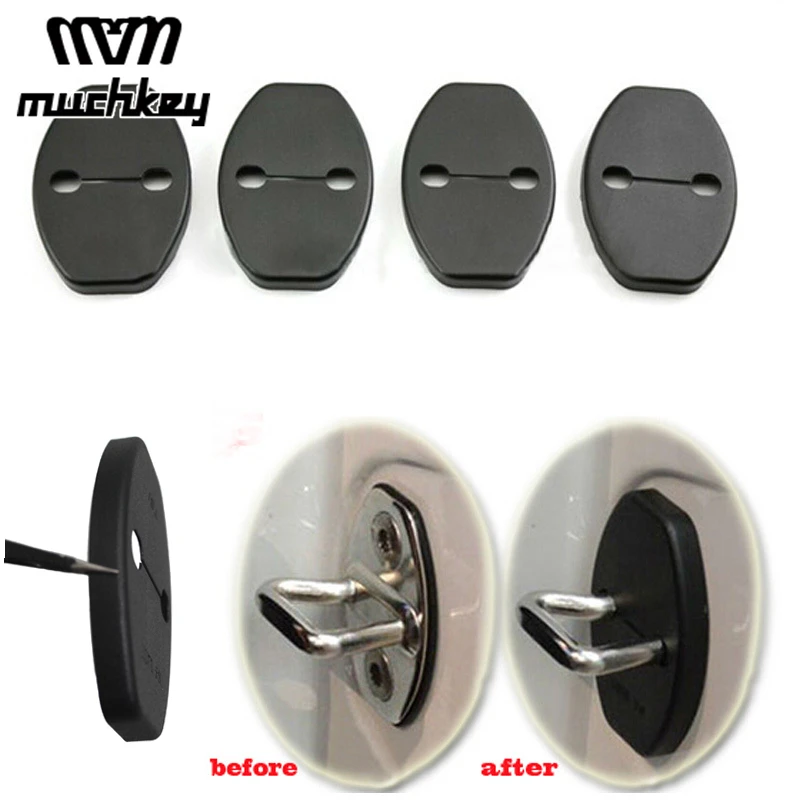 

Lock Protective Cover Fit For VW MAGOTAN CC GOLF POLO JETTA GOLF Passat B4 B6 B7 Lavida Bora for Skoda AUDI Plastic 4pcs Per Set