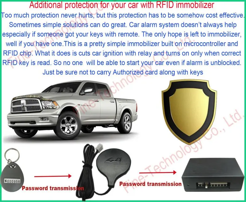 Брелок чехол 12 напряжение rfid-тегов keytag разоружить реле цепи зажигания отрезать