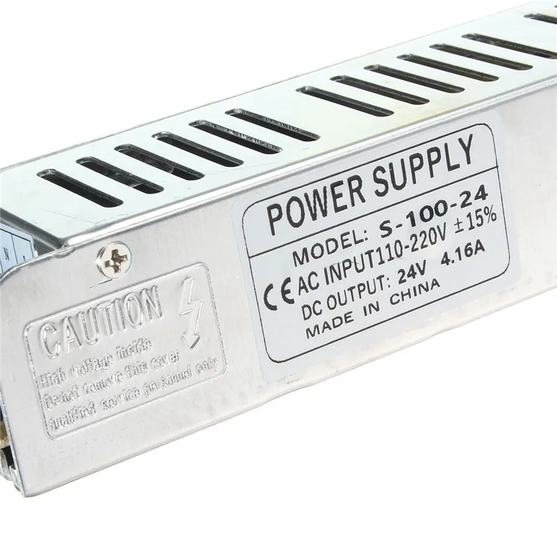 LED Driver Power Adapter Switching Transformer Switch For Strip Light Bulbs DC24V 100W Supply | Лампы и освещение