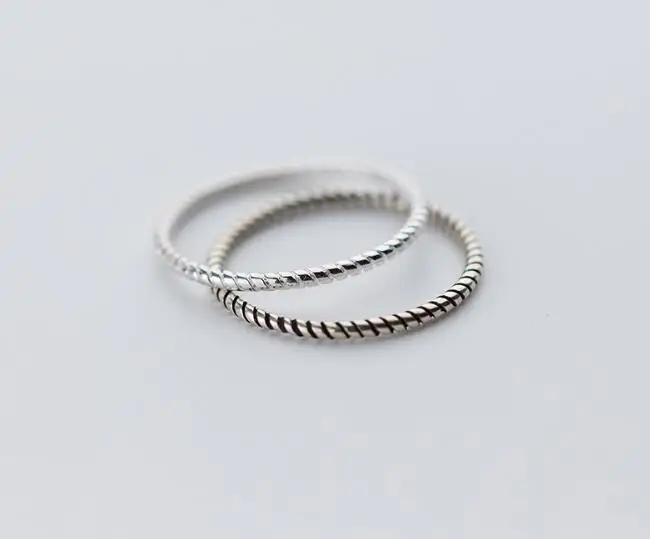 1 шт. очень тонкое кольцо миди из серебра 100% пробы длина мм|fine jewelry|jewelry ringsjewelry jewelry |