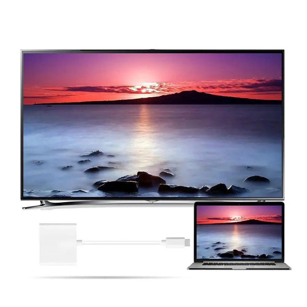 3 в 1 многопортовый USB TYPE C адаптер VGA Тип видео конвертер Кабель Женский/USB 0
