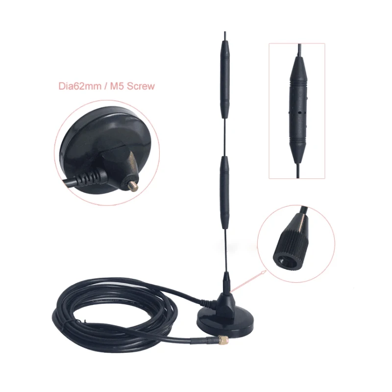 62 мм Магнитная 900 м GSM GPRS 2 4G Wifi 30dbi omni LTE антенна с кабелем RG58 в 1 шт. | Мобильные