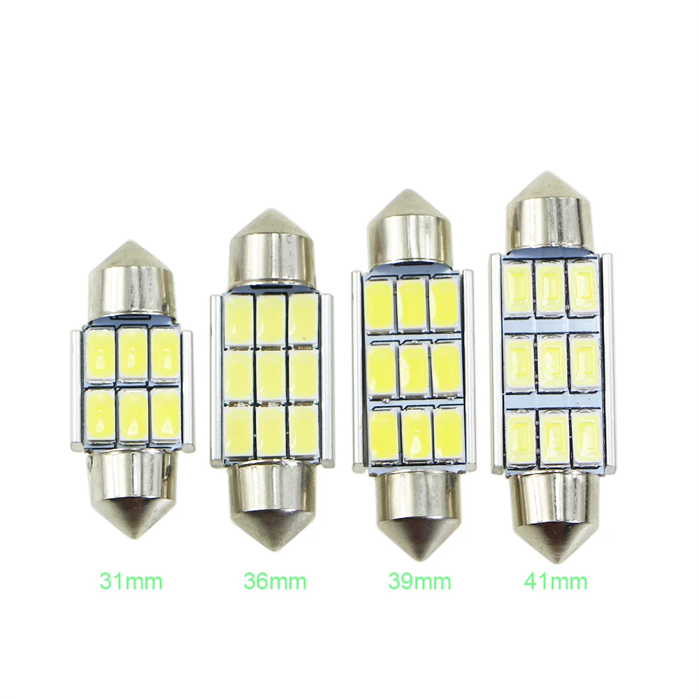 KEIN 10 шт. C5W 31 мм festoon светодиодные лампы 36 39 41 5630 C10W C3W 12V Светодиодные Автомобильные