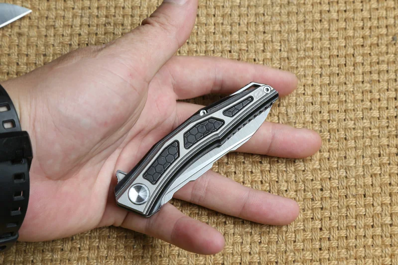 Складной нож STEDEMON Flipper титановый Клинок для кемпинга охоты выживания на