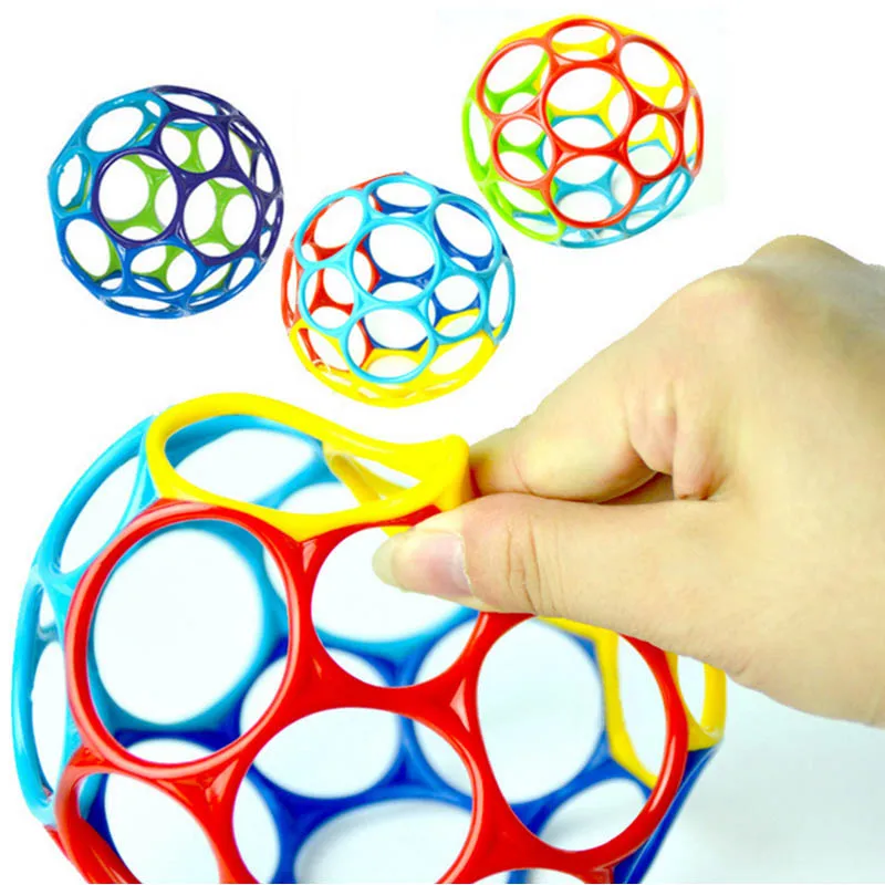 1 шт. детские 11 см большой погремушки развивают интеллект десен волна мяч