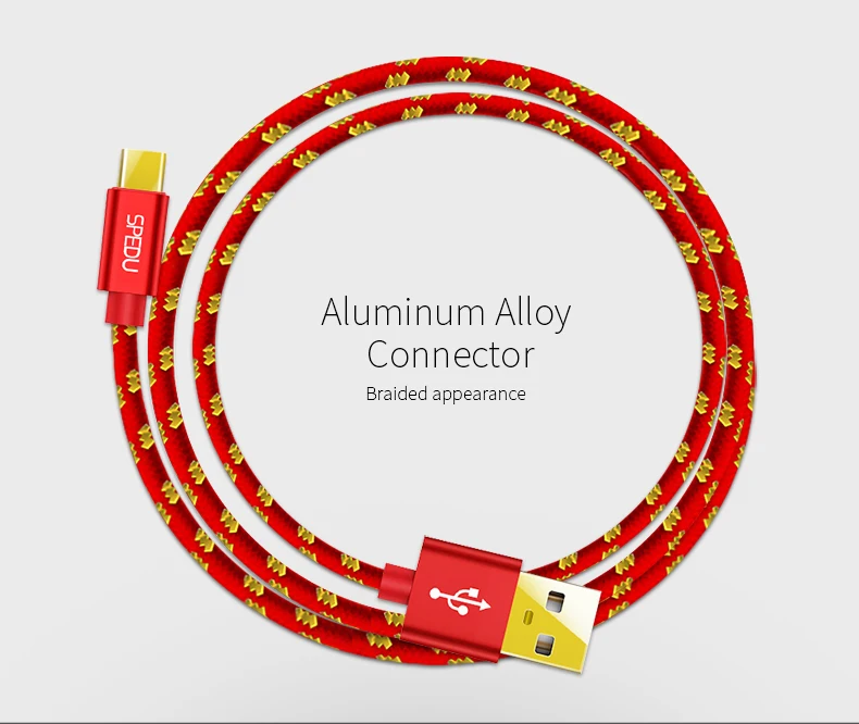 SPEDU 5 шт./лот Usb type C кабель с нейлоновой оплеткой быстрое зарядное устройство для телефона type-C USB C кабель для Xiaomi mi6 samsung S8 huawei P10 oneplus
