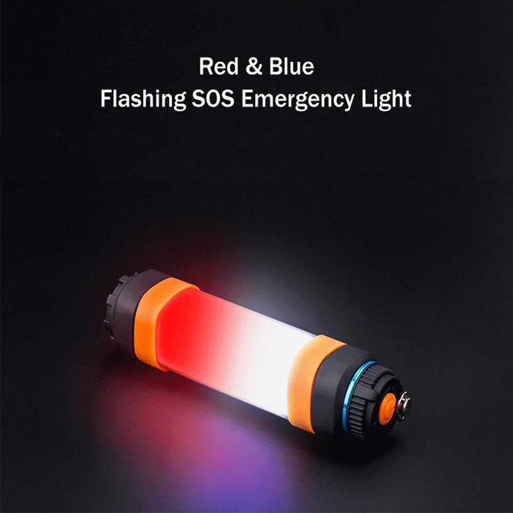 

Power bank Dimmable Camping Light Flashlight Waterproof Mosquito torch light Flashlight With Magnet SOS Warm white led bulb