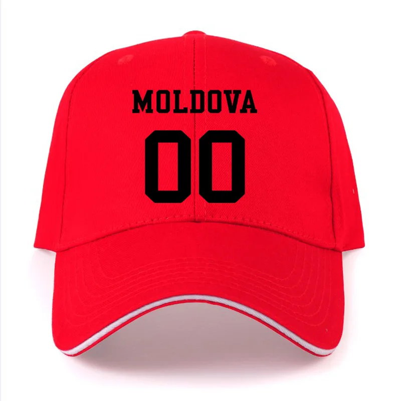 Молдавия мужской Молодежный diy бесплатный индивидуальный номер mda Повседневная шляпа Национальный флаг md Национальный колледж бейсбольная кепка для мальчика