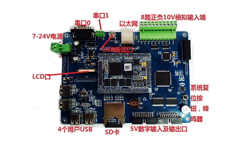 Промышленное устройство сбора данных Embedded ARM WINCE6.0 8AD синхронный 16-битный