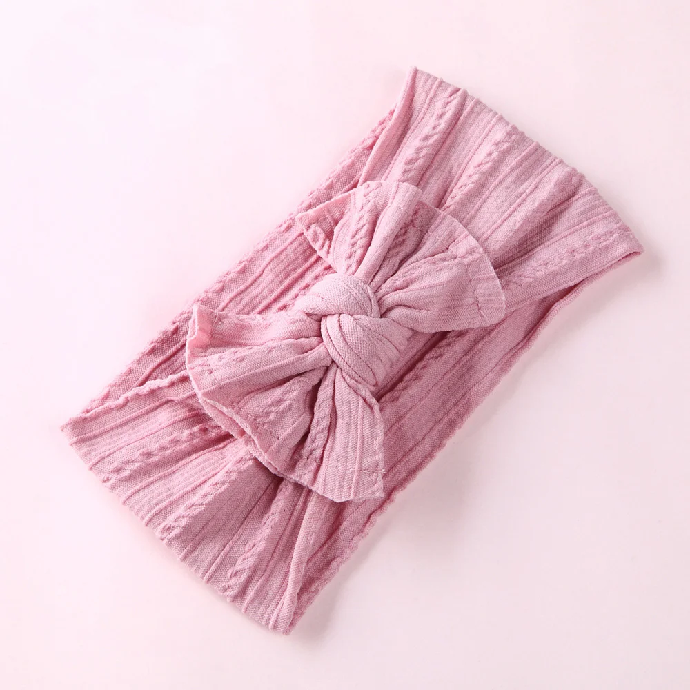Cable Knit Nylon Bow Headwrap One size fits most Knot Turban Headbands 27 Colors available | Аксессуары для одежды