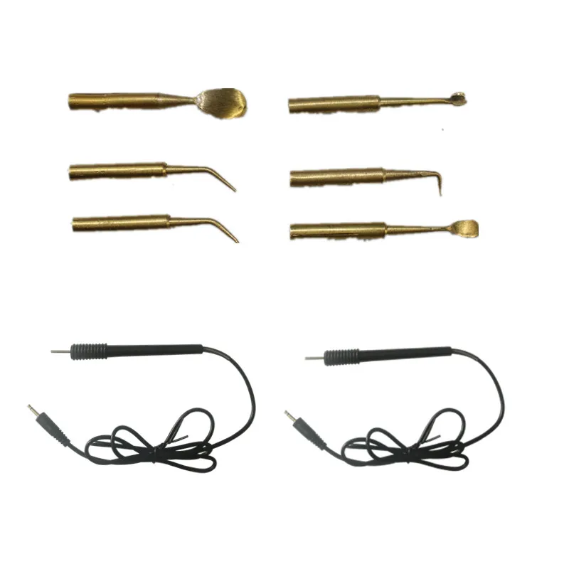 New 6 Wax Tips/Pots + 2 pcs Replacement Waxer Carving Pen Pencil for Dental Electric Knife Machine Double | Красота и здоровье