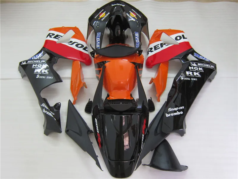ABS Пластиковые обтекатели для Honda CBR 600 RR 2005 2006 Красный Белый Оранжевый обтекатель