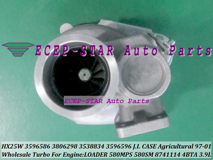Турбокомпрессор HX25W 3596586 3806298 3538834 3538993 3596596 для J.I. Чехол сельскохозяйственный 97-01