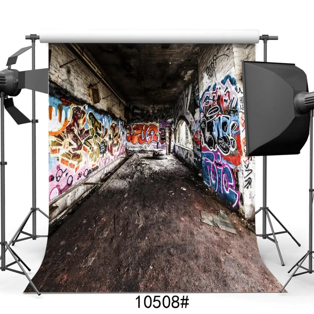 

Indoor Graffiti Photography Background Photo Background for Fond Studio Art Fabric Photo Background For Photo Studio Vinyl 3D