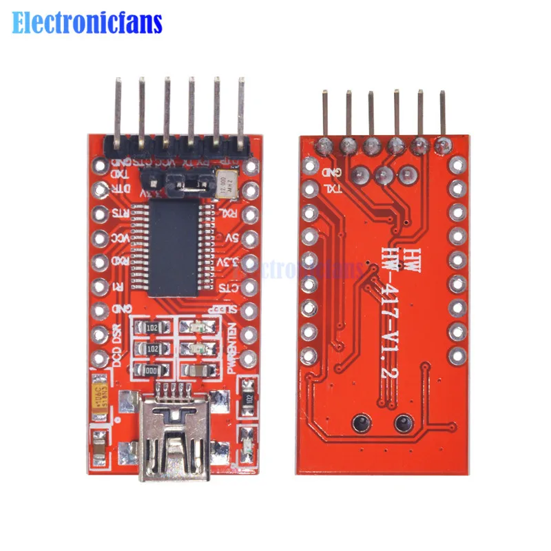 10 шт. FT232RL FT232 FTDI USB 3 V 5 к TTL Серийный адаптер Модуль для DIY|Интегральные схемы| |