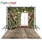 Фоны funnytree для фотостудии цветы Стена Окно Весна кирпич Пол Профессиональный фон фотостудия