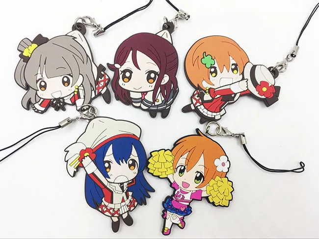 5 шт./лот обувь в стиле аниме Живая Любовь Kotori брелок Нико Rin Umi Маки тика Riko Yoshi