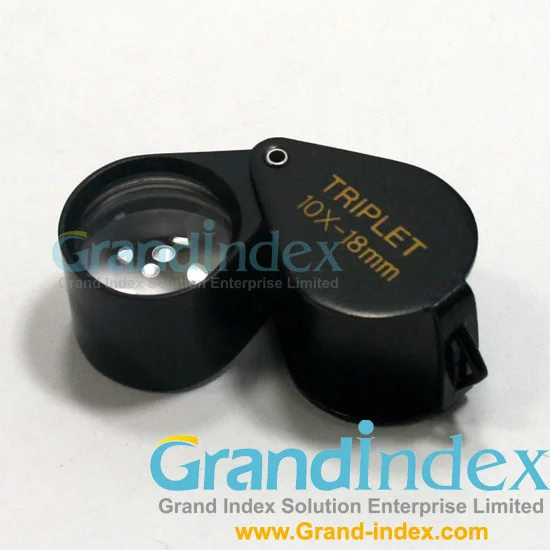 Розничная продажа 10X-18 мм loupe GM-1018B триплет Лупа для jeweller | Инструменты