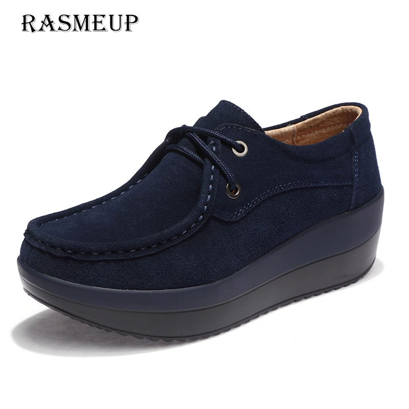 RASMEUP/Женская обувь на платформе из натуральной кожи коллекция 2018 года сезон весна