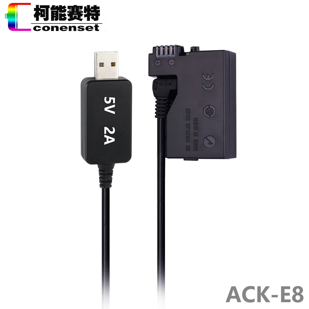DC адаптер переменного тока ACK E8 ACKE8 DR LP для Canon EOS Rebel T2i T3i T4i T5i 550D 600D 650D 700D Kiss X4 X5 X6i DSLR