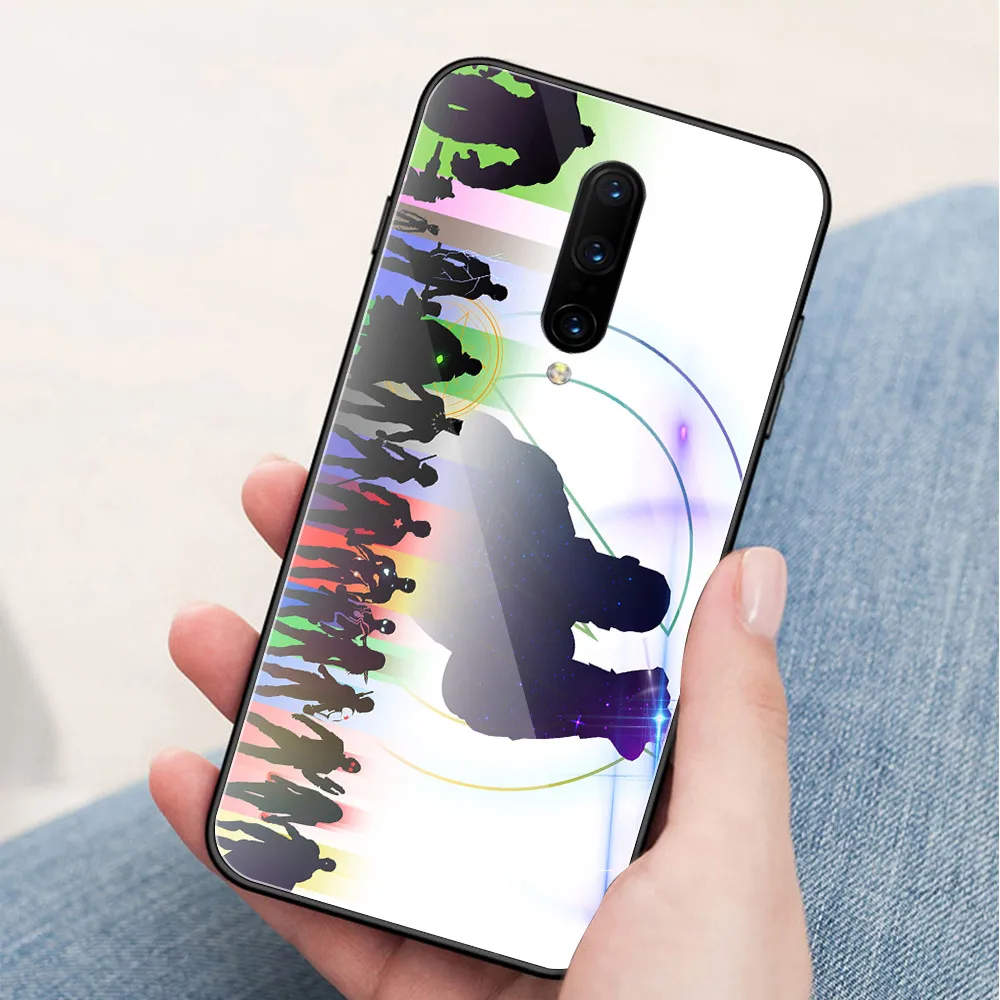Чехол для Oneplus 6T стеклянная задняя крышка super hero 7 pro coque 1 + 5 5t 6 6t |