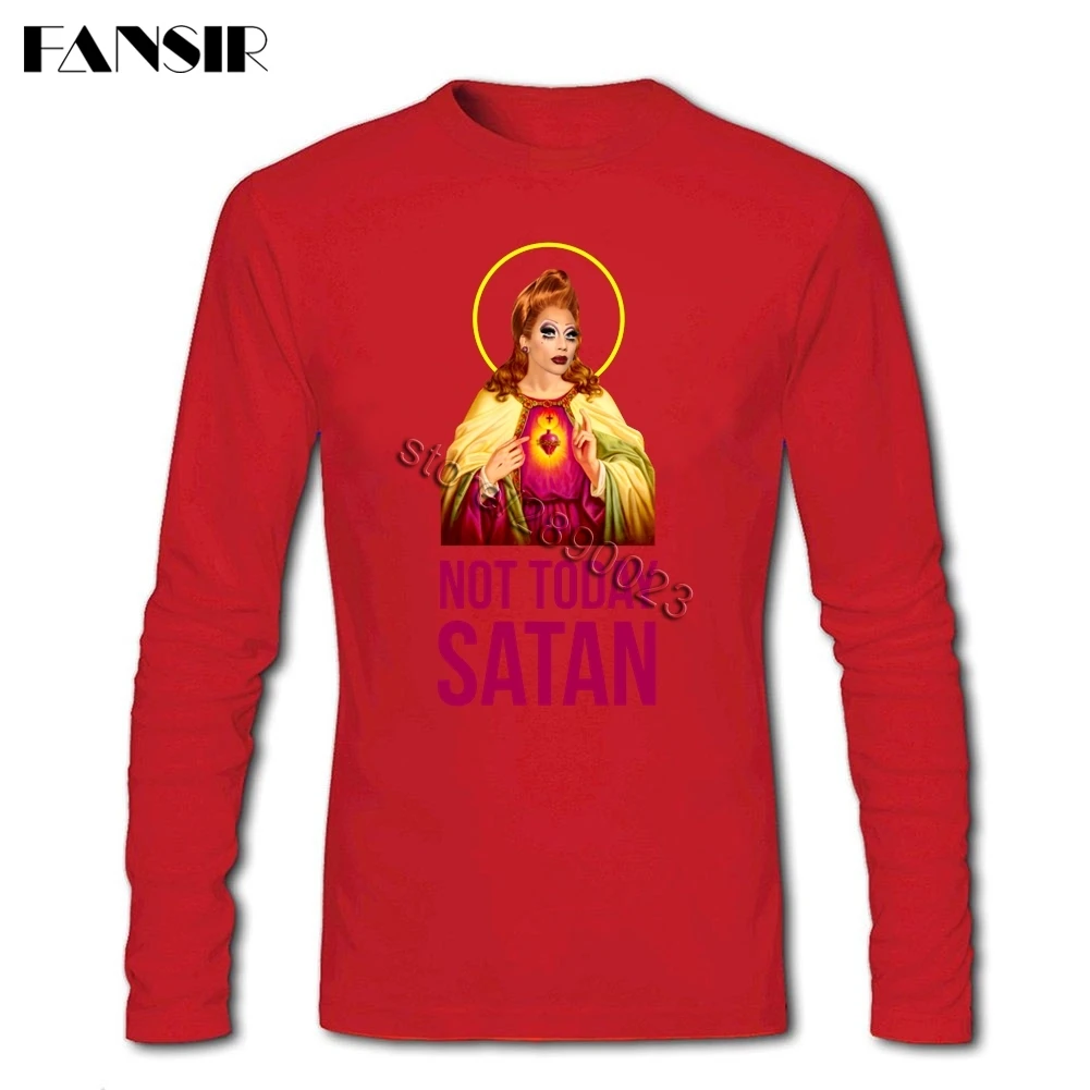 Новое поступление Bianca Del Rio Rupaul футболки Для мужчин Длинные рукава о-образный