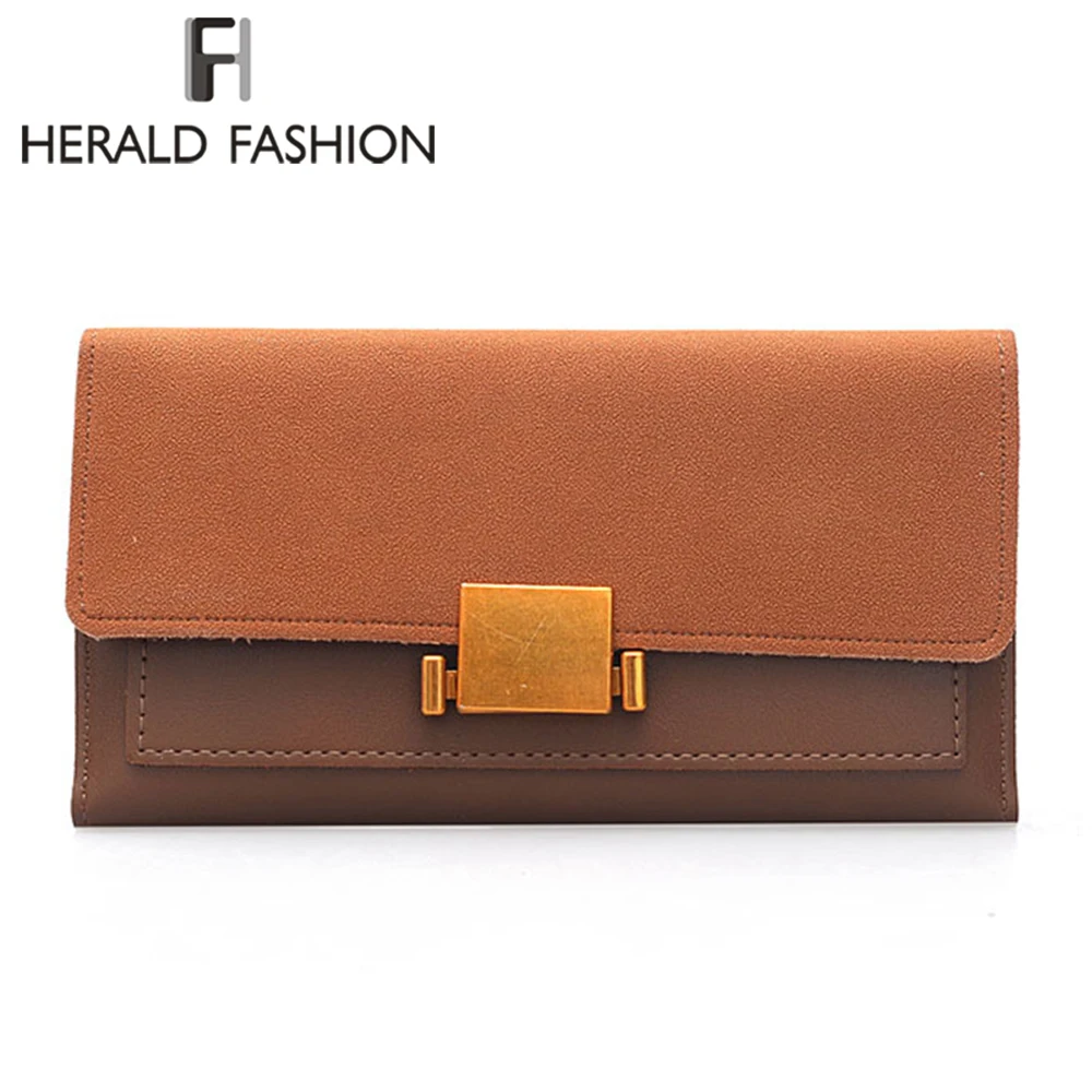 Herald Fashion Женский Длинный кошелек со вставками Высококачественная женская для