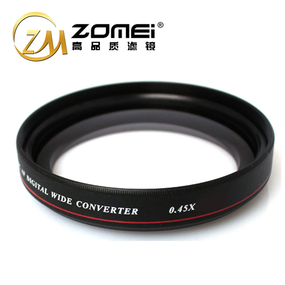 Zomei 40,5 49 52 55 58 62 67 72 77 мм 0.45x Широкий формат объектива для Cannon D5000 D5100 D3100 D7000 D3200 D80 D90 D3200 Камера объектив