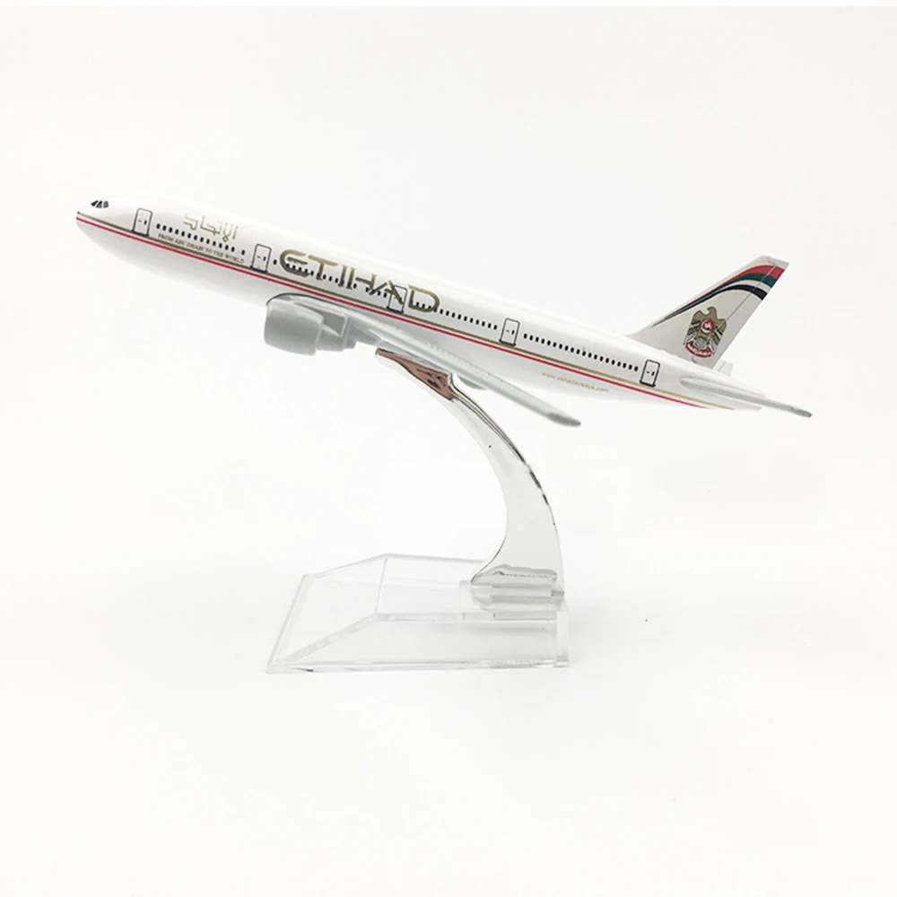 Самолёт в масштабе 1/400 самолёт Боинг 777 Etihad дыхательные пути 16 см модель самолета