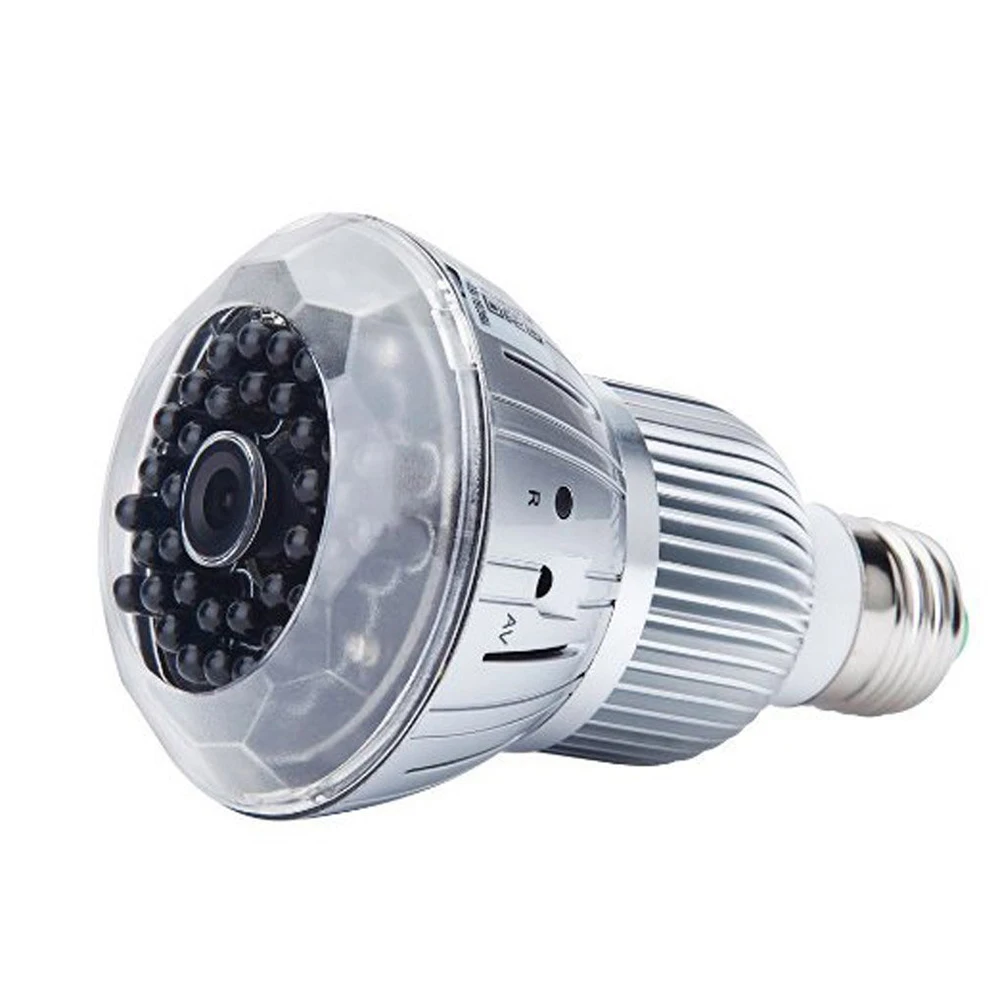 Wi Fi мини IP HD 1080 P 2MP Крытый беспроводной E27 интерфейс питания Умная лампа Домашняя