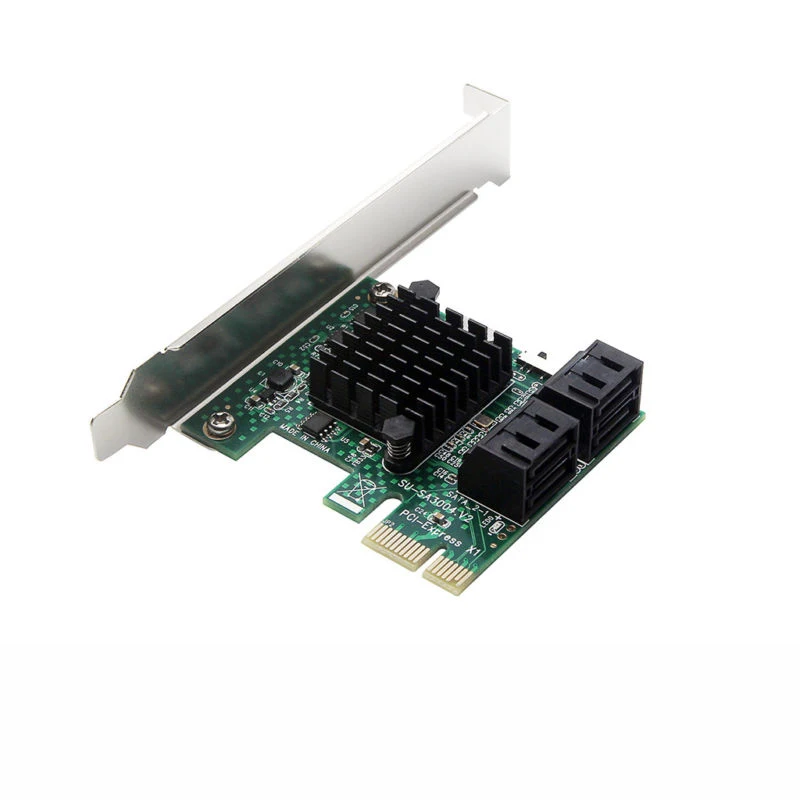 PCIe PCI Express до 6G SATA3.0 4-портовый SATA III расширительный контроллер адаптер карты для