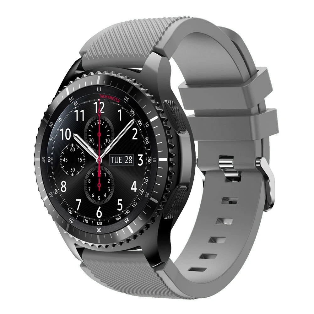 Gear S3 Frontier ремешок для samsung Galaxy watch 46 мм ремешок 22 мм силиконовый ремешок для часов браслет huawei часы GT ремешок S 3 Классический 46