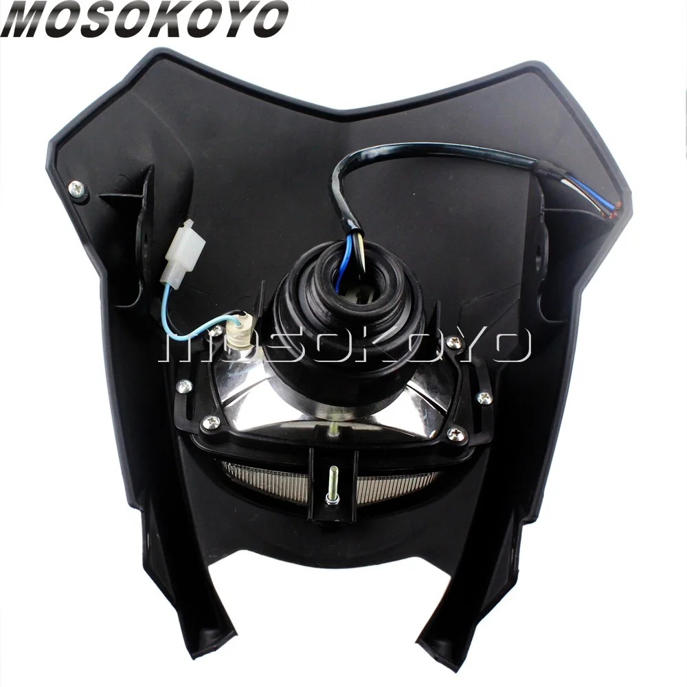 Черный фары для мотокросса Yamaha WR450F WR250F YZ YZF TW TTR DR RM EXC MX XC F SX SMR 500 300 DRZ Enduro велосипеды