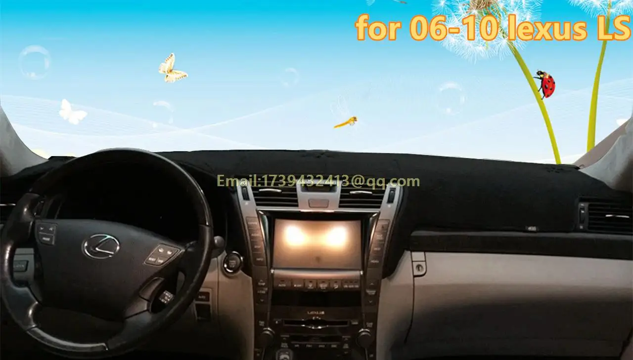 Dashmats автомобиль-Стайлинг Аксессуары Приборной Панели крышка для Lexus LS460 LS600L LS600H 2006 2007 2008 2009 2010