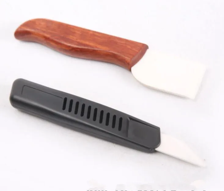 Нож из воловьей кожи для резки по краям инструмент ручной работы керамический