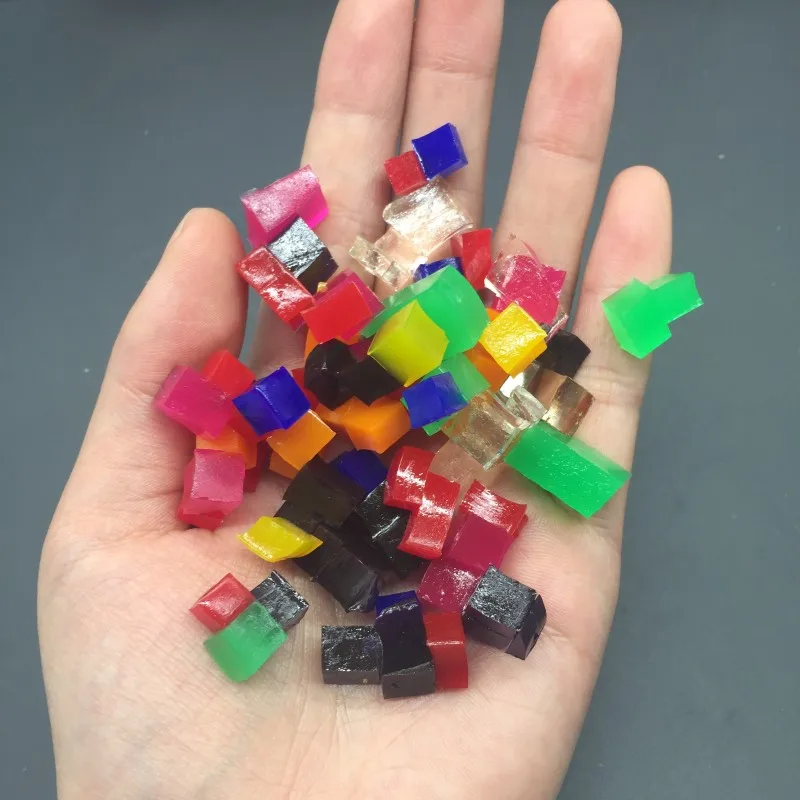 Форма для льда Cuboid в форме мягкой кристаллической почвы воды бусины грязи растут орбизы шарики квадратные растения культивировать Свадебные украшения дома