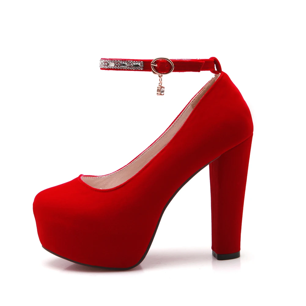 Lapolaka New Arrivals Hot Sale Chunky High Heels Buckle Strap Mary Janes Pumps Woman Shoes Platform Shoes Woman Pumps