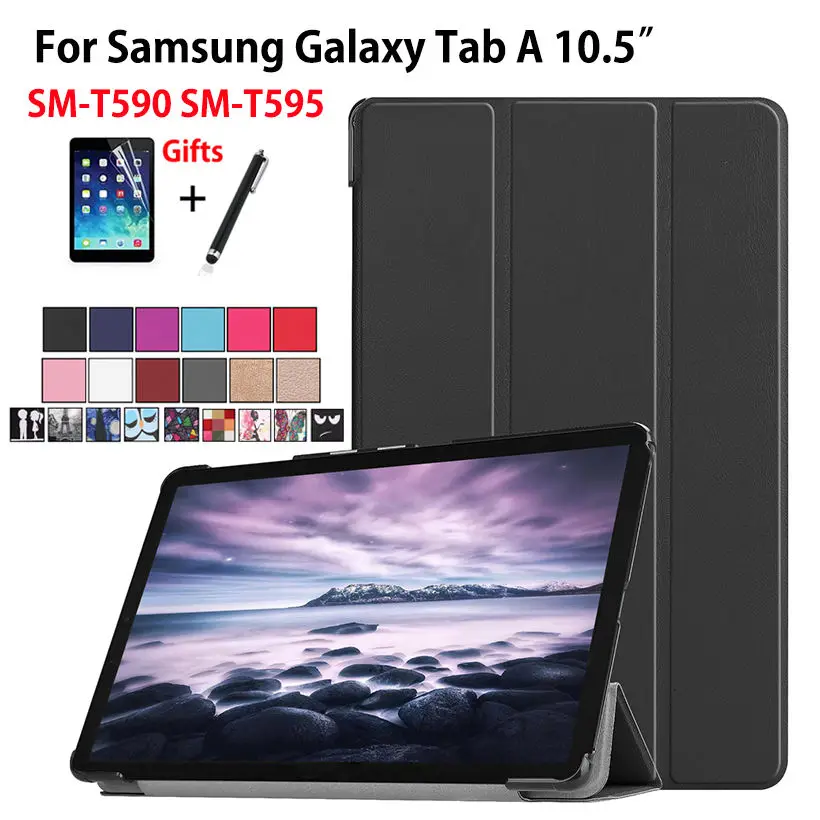 Магнитный чехол для Samsung Galaxy Tab A 10 5 дюйма 2018 T590 T595 T597 планшетов складной подставка